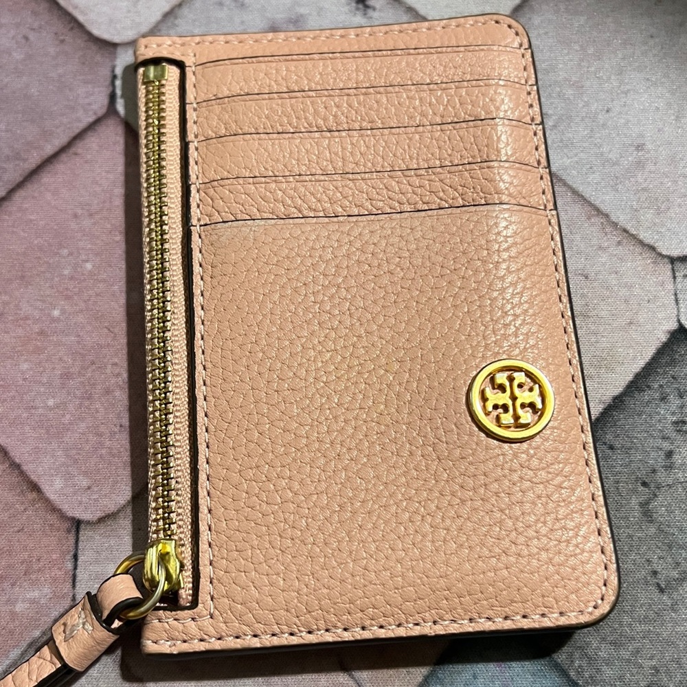 Used Tory Burch Walker Top-zip Card Wallet